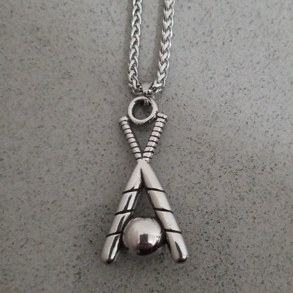 Other - 🆕️Baseball stainless steel necklace 23"